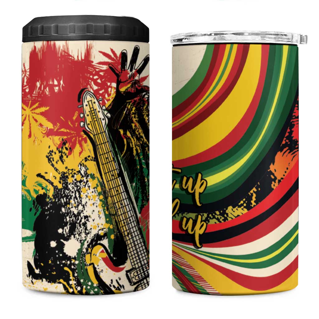 Reggae Soul B.Marley Grungy 4 in 1 Can Cooler Tumbler Get Up Stand Up - African Pride