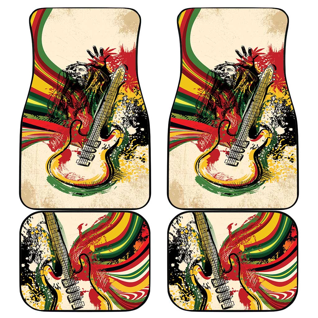 Reggae Soul B.Marley Grungy Car Mats Get Up Stand Up - African Pride