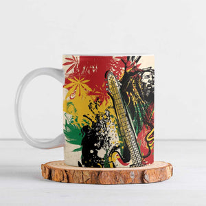 Reggae Soul B.Marley Grungy Ceramic Mug Get Up Stand Up - African Pride
