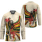 Reggae Soul B.Marley Grungy Hockey Jersey Get Up Stand Up - African Pride