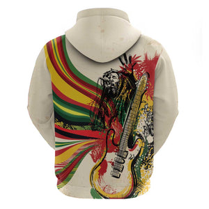 Reggae Soul B.Marley Grungy Hoodie Get Up Stand Up - African Pride