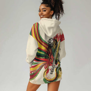 Reggae Soul B.Marley Grungy Hoodie Dress Get Up Stand Up - African Pride