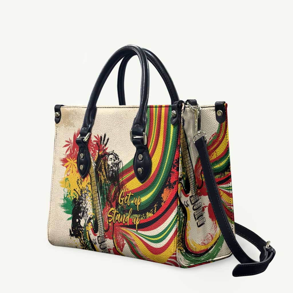 Reggae Soul B.Marley Grungy Leather Bag Get Up Stand Up - African Pride