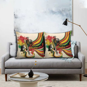 Reggae Soul B.Marley Grungy Pillow Cover Get Up Stand Up - African Pride