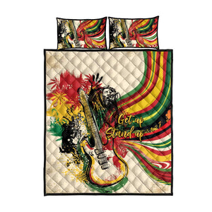 Reggae Soul B.Marley Grungy Quilt Bed Set Get Up Stand Up - African Pride