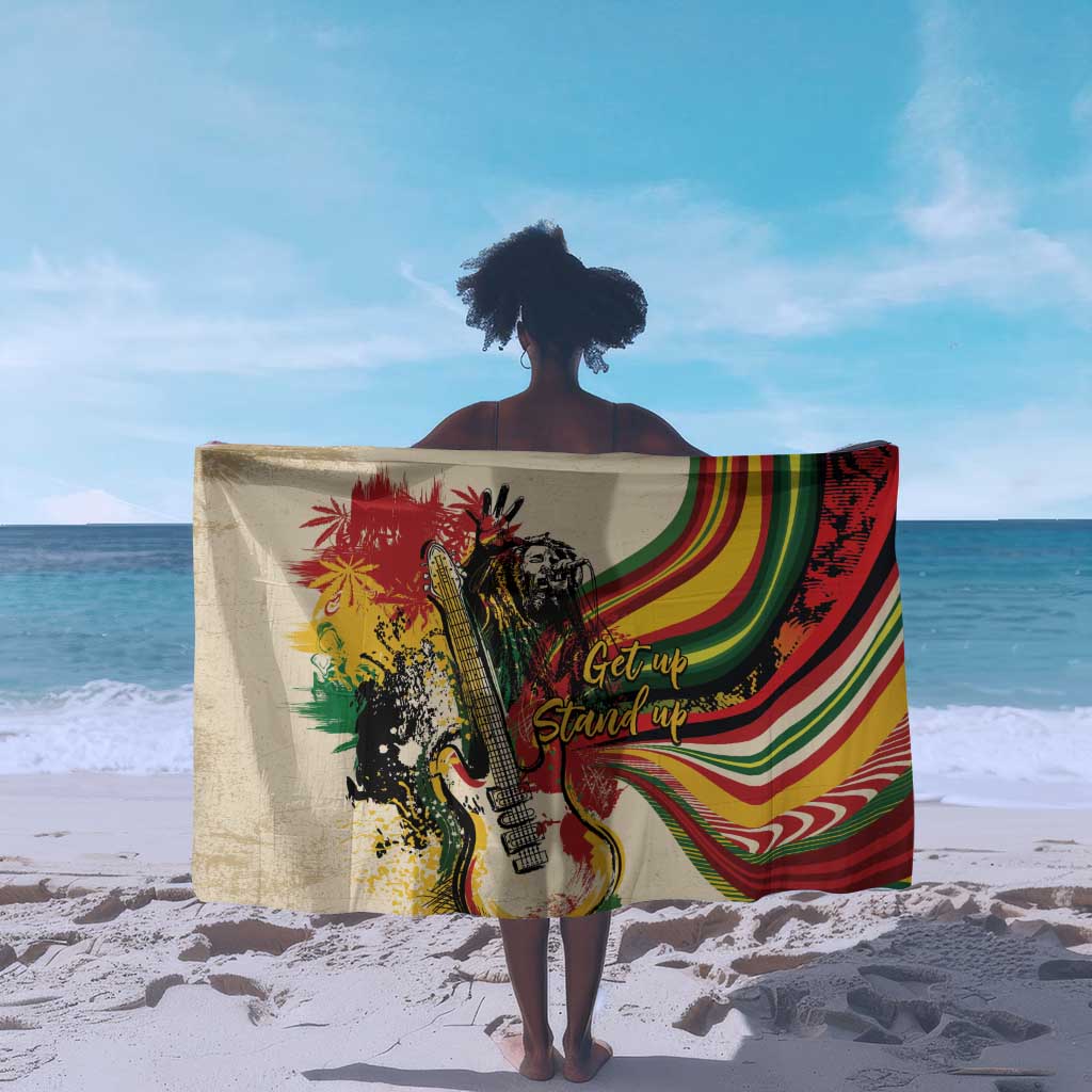Reggae Soul B.Marley Grungy Sarong Get Up Stand Up - African Pride