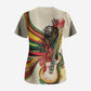 Reggae Soul B.Marley Grungy Scrub Top Get Up Stand Up - African Pride