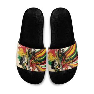 Reggae Soul B.Marley Grungy Slide Sandals Get Up Stand Up - African Pride