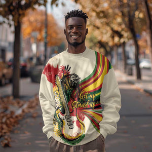 Reggae Soul B.Marley Grungy Sweatshirt Get Up Stand Up - African Pride