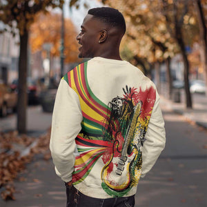 Reggae Soul B.Marley Grungy Sweatshirt Get Up Stand Up - African Pride