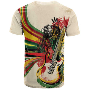 Reggae Soul B.Marley Grungy T shirt Get Up Stand Up - African Pride