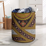 Cameroon Bamenda Toghu Inspired Laundry Basket Classic Motifs