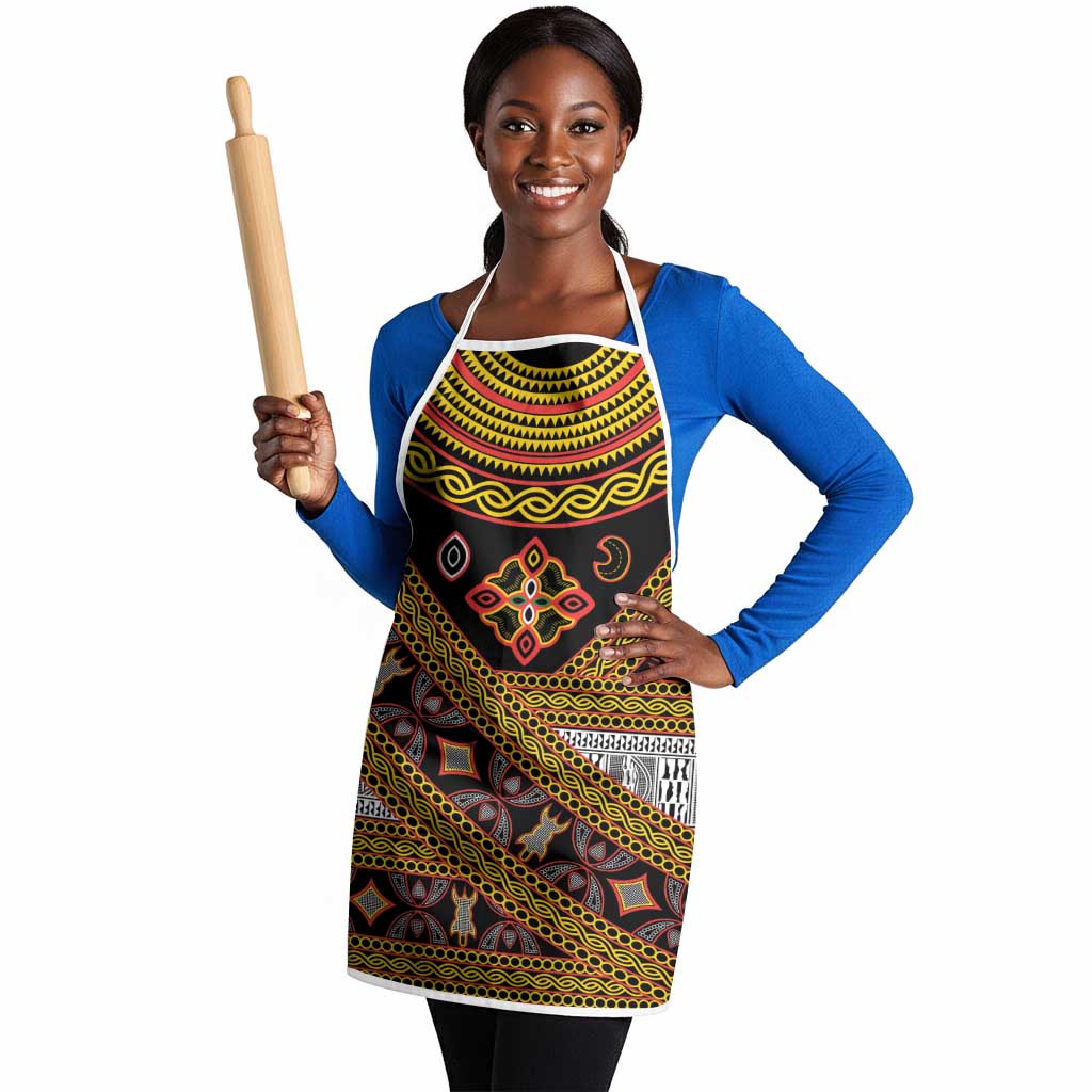 Cameroon Bamenda Toghu Inspired Apron Classic Motifs