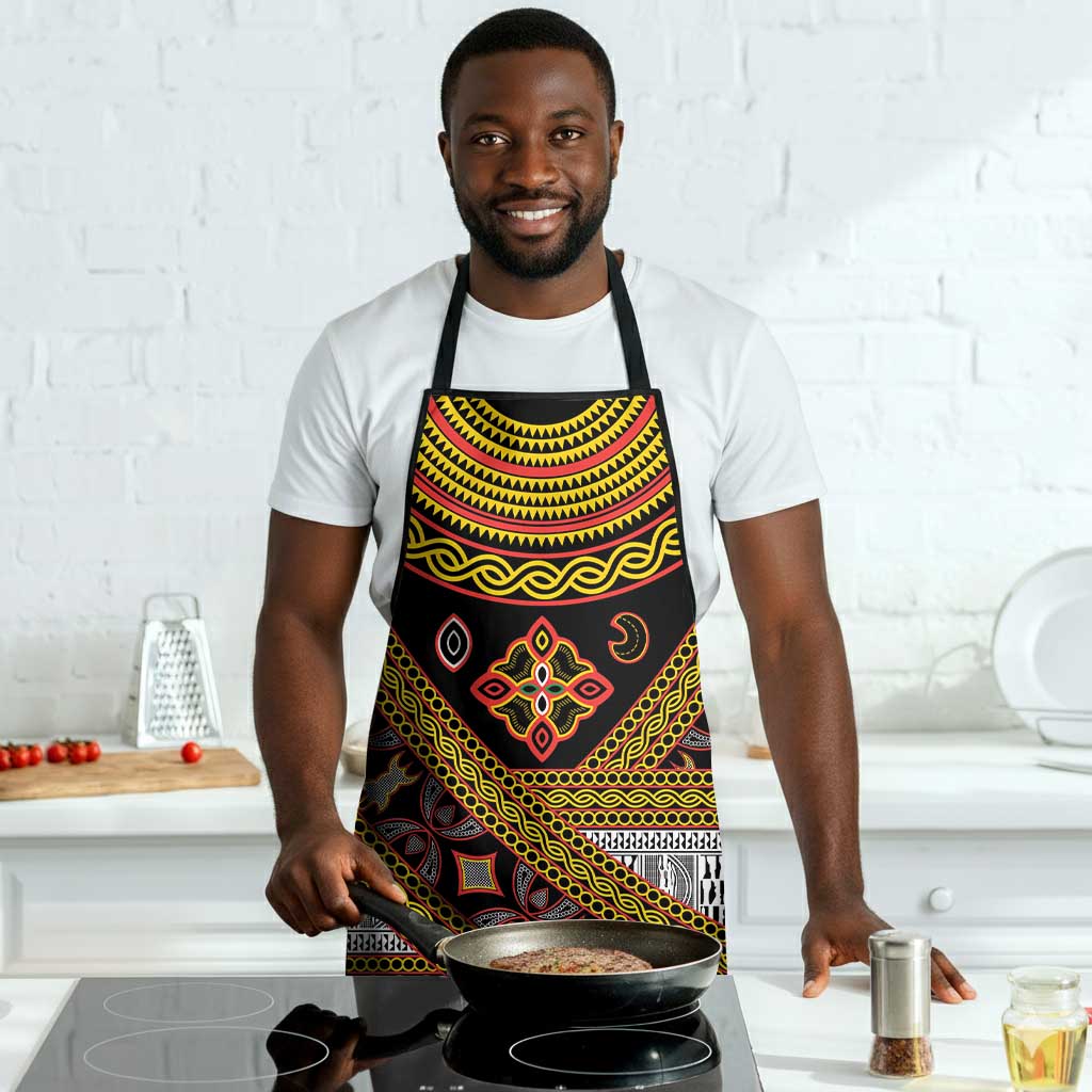 Cameroon Bamenda Toghu Inspired Apron Classic Motifs