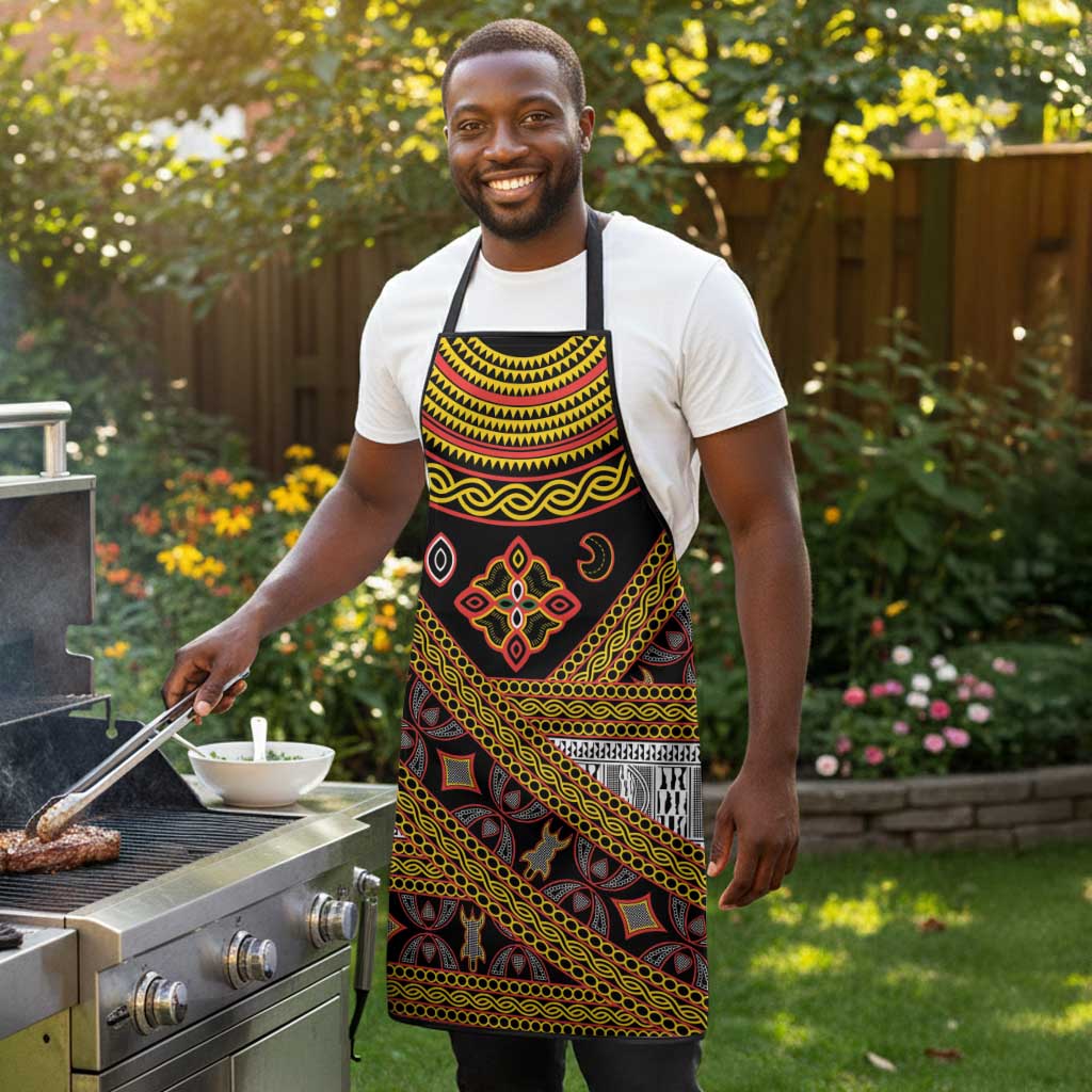 Cameroon Bamenda Toghu Inspired Apron Classic Motifs