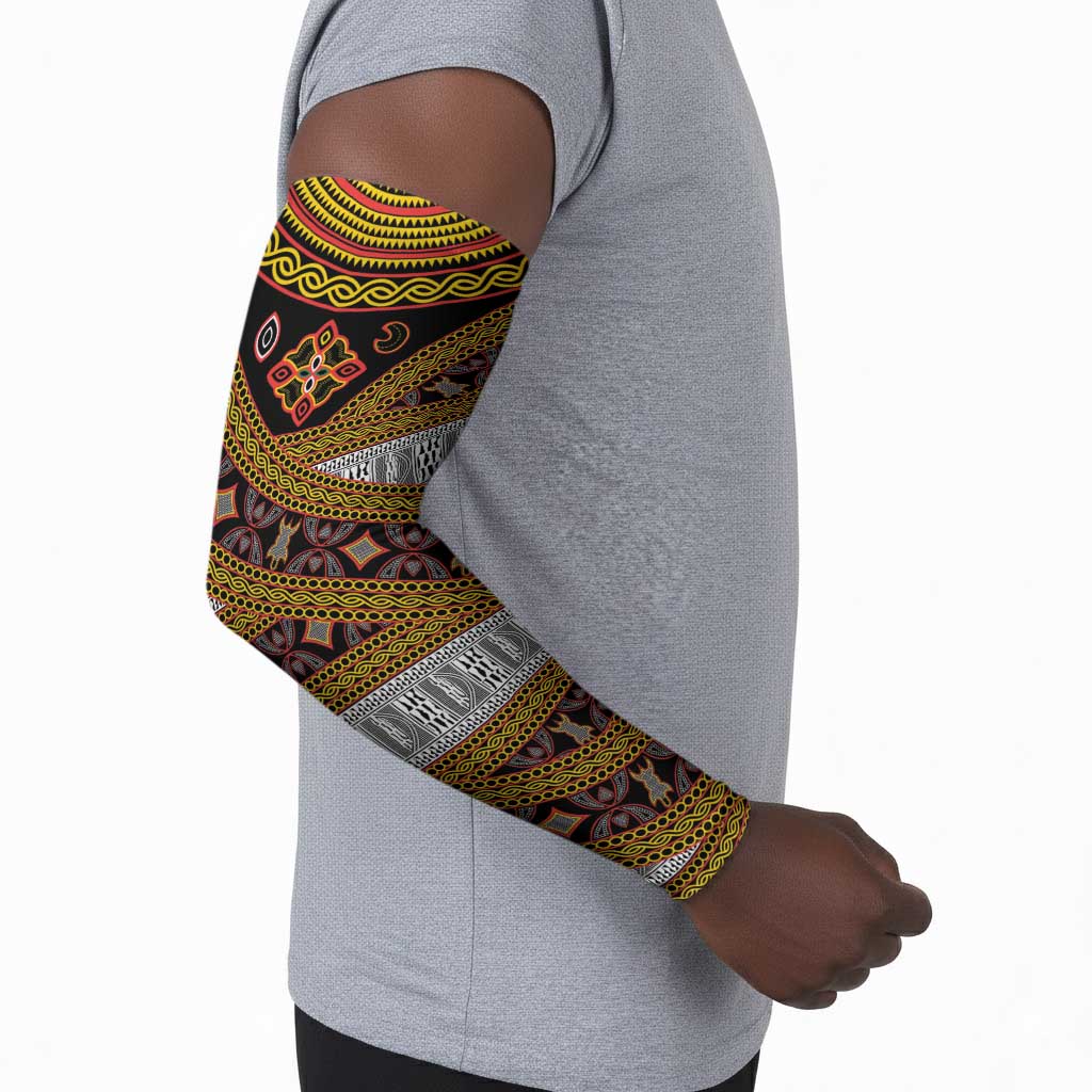 Cameroon Bamenda Toghu Inspired Arm Sleeves Classic Motifs
