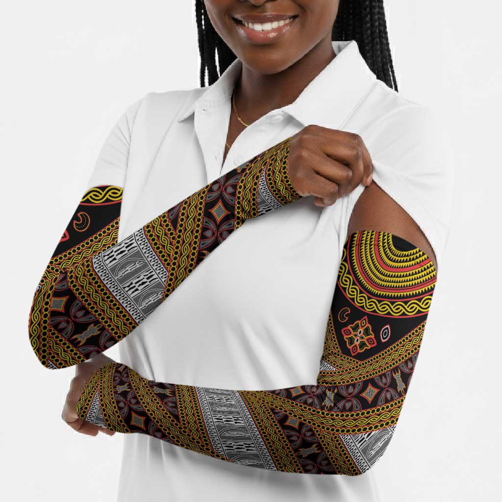 Cameroon Bamenda Toghu Inspired Arm Sleeves Classic Motifs