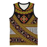 Cameroon Bamenda Toghu Inspired Basketball Jersey Classic Motifs