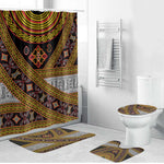 Cameroon Bamenda Toghu Inspired Bathroom Set Classic Motifs