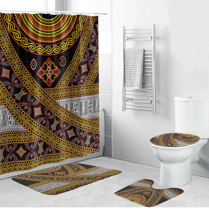 Cameroon Bamenda Toghu Inspired Bathroom Set Classic Motifs