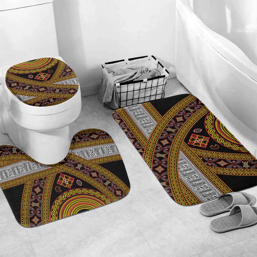 Cameroon Bamenda Toghu Inspired Bathroom Set Classic Motifs