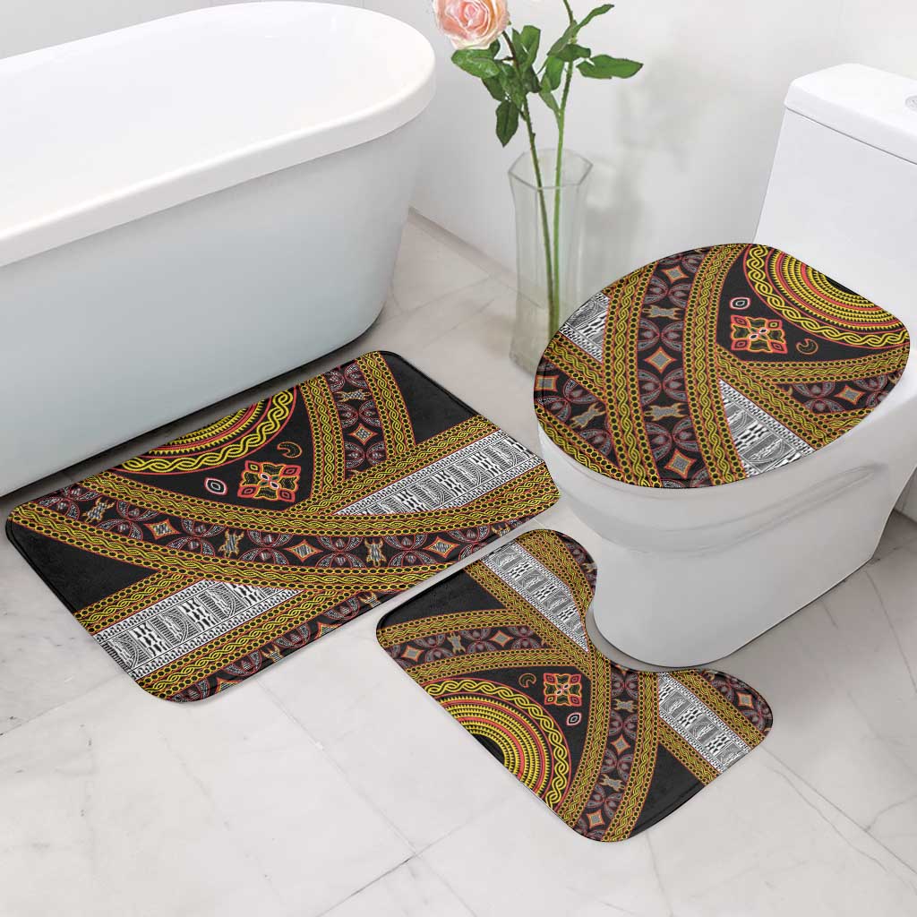 Cameroon Bamenda Toghu Inspired Bathroom Set Classic Motifs