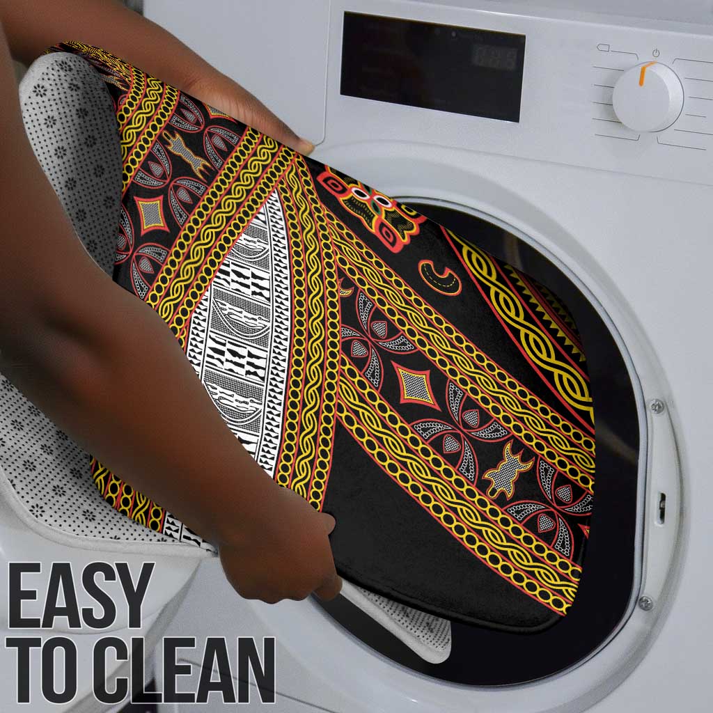 Cameroon Bamenda Toghu Inspired Bathroom Set Classic Motifs