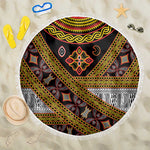 Cameroon Bamenda Toghu Inspired Beach Blanket Classic Motifs