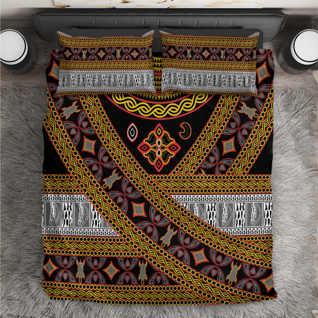 Cameroon Bamenda Toghu Inspired Bedding Set Classic Motifs