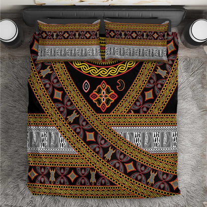 Cameroon Bamenda Toghu Inspired Bedding Set Classic Motifs