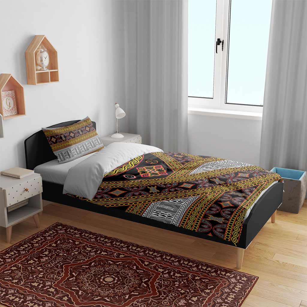 Cameroon Bamenda Toghu Inspired Bedding Set Classic Motifs