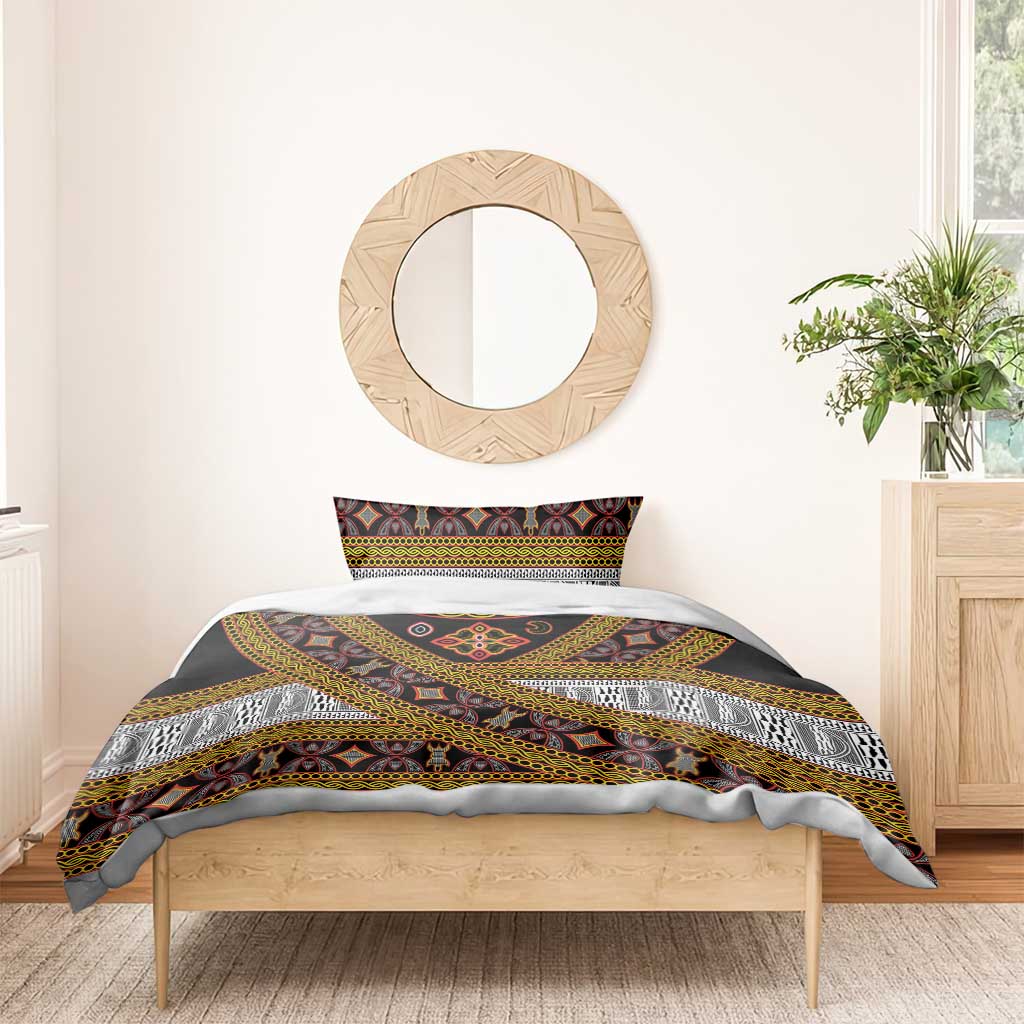 Cameroon Bamenda Toghu Inspired Bedding Set Classic Motifs