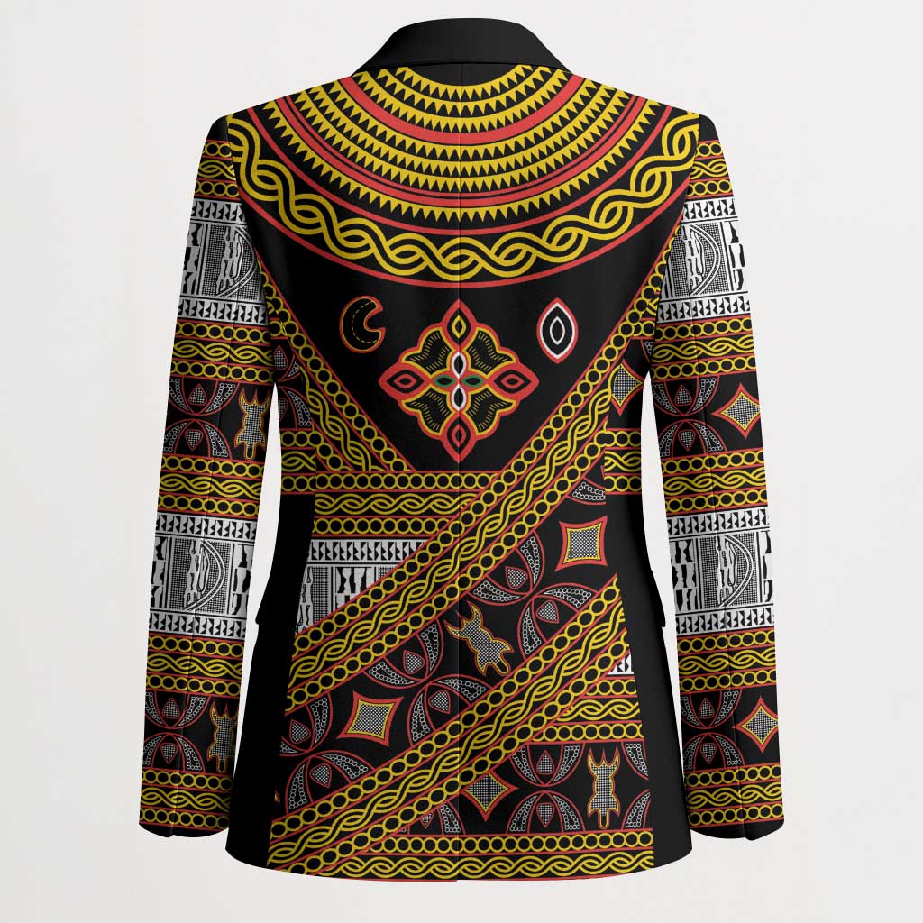 Cameroon Bamenda Toghu Inspired Blazer Classic Motifs