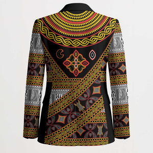 Cameroon Bamenda Toghu Inspired Blazer Classic Motifs