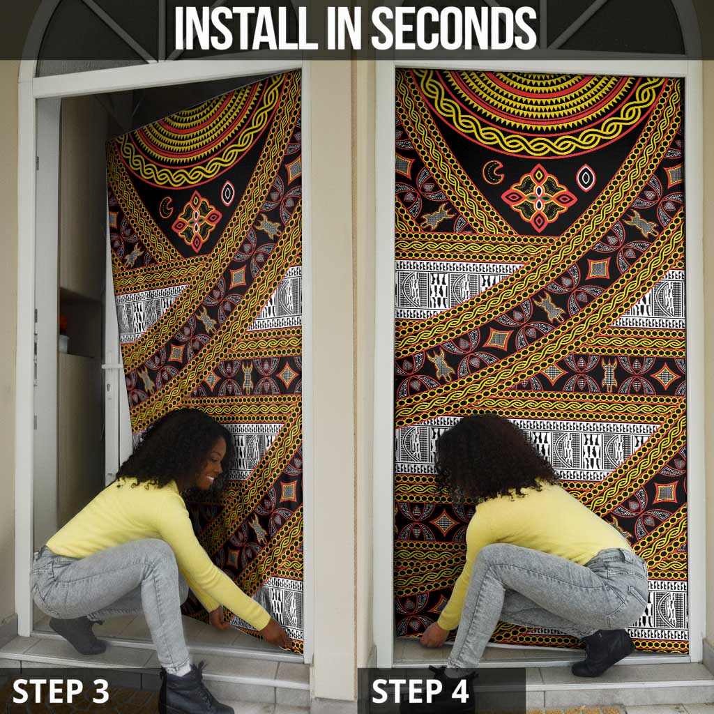 Cameroon Bamenda Toghu Inspired Door Cover Classic Motifs