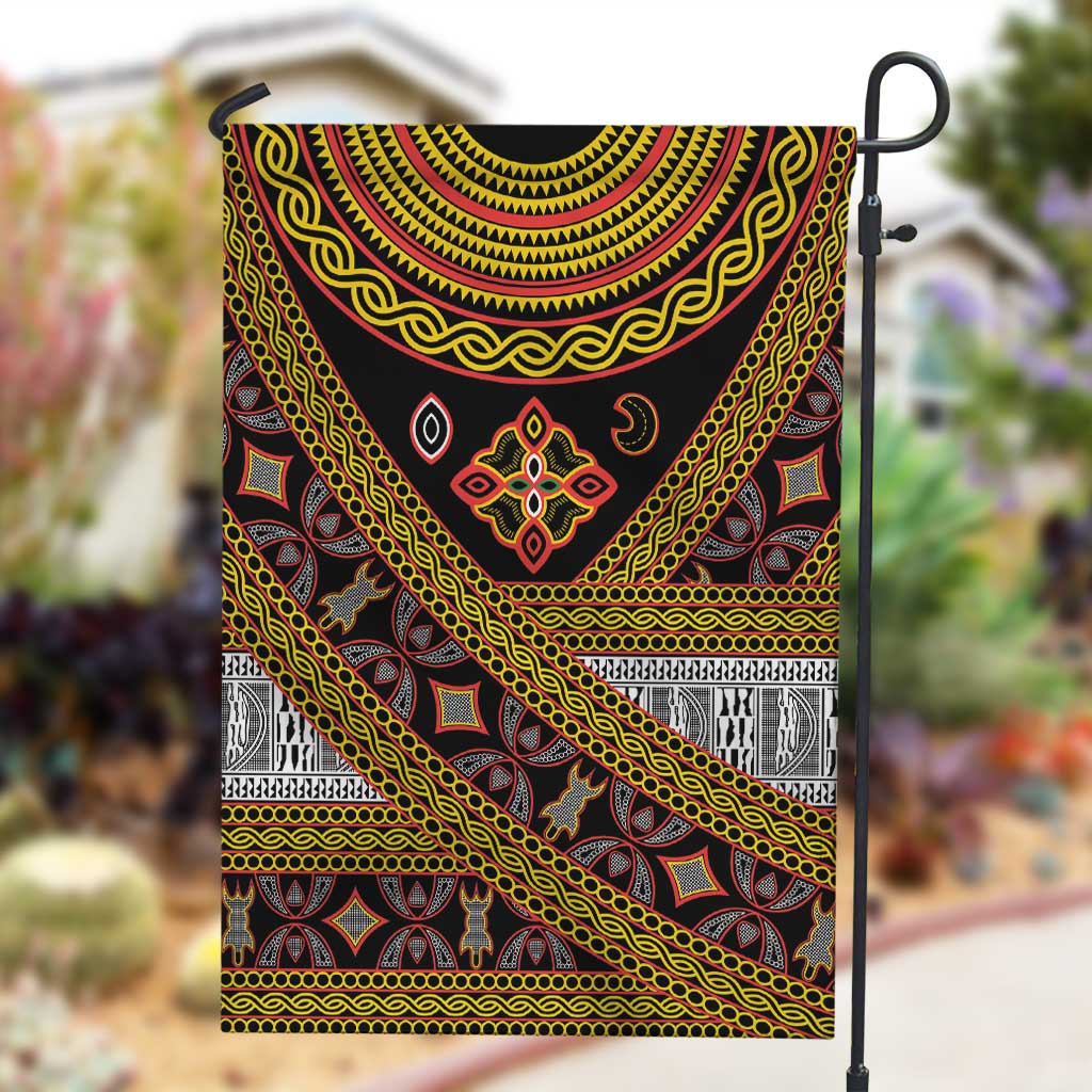 Cameroon Bamenda Toghu Inspired Garden Flag Classic Motifs