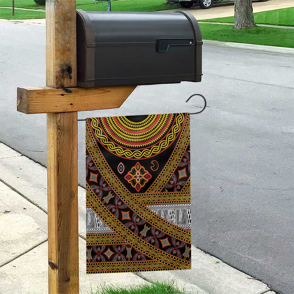 Cameroon Bamenda Toghu Inspired Garden Flag Classic Motifs