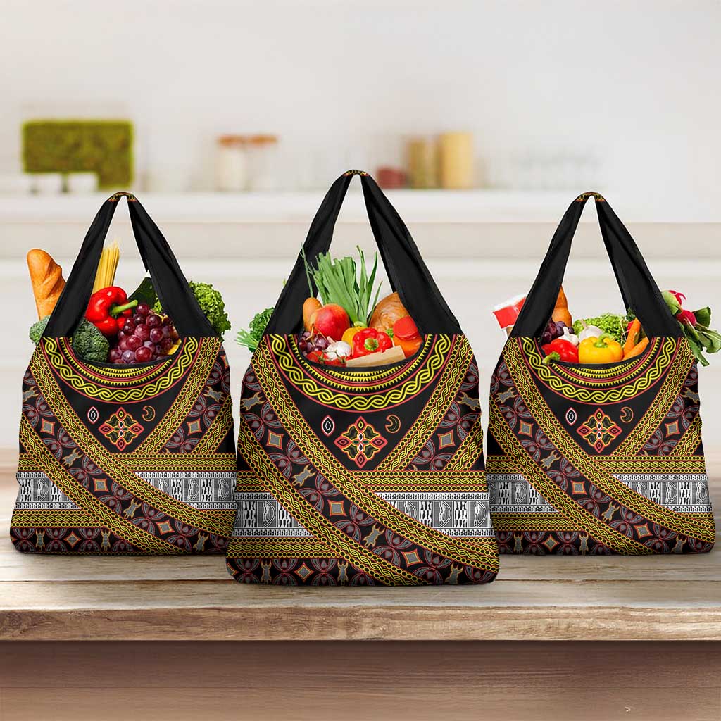 Cameroon Bamenda Toghu Inspired Grocery Bag Classic Motifs