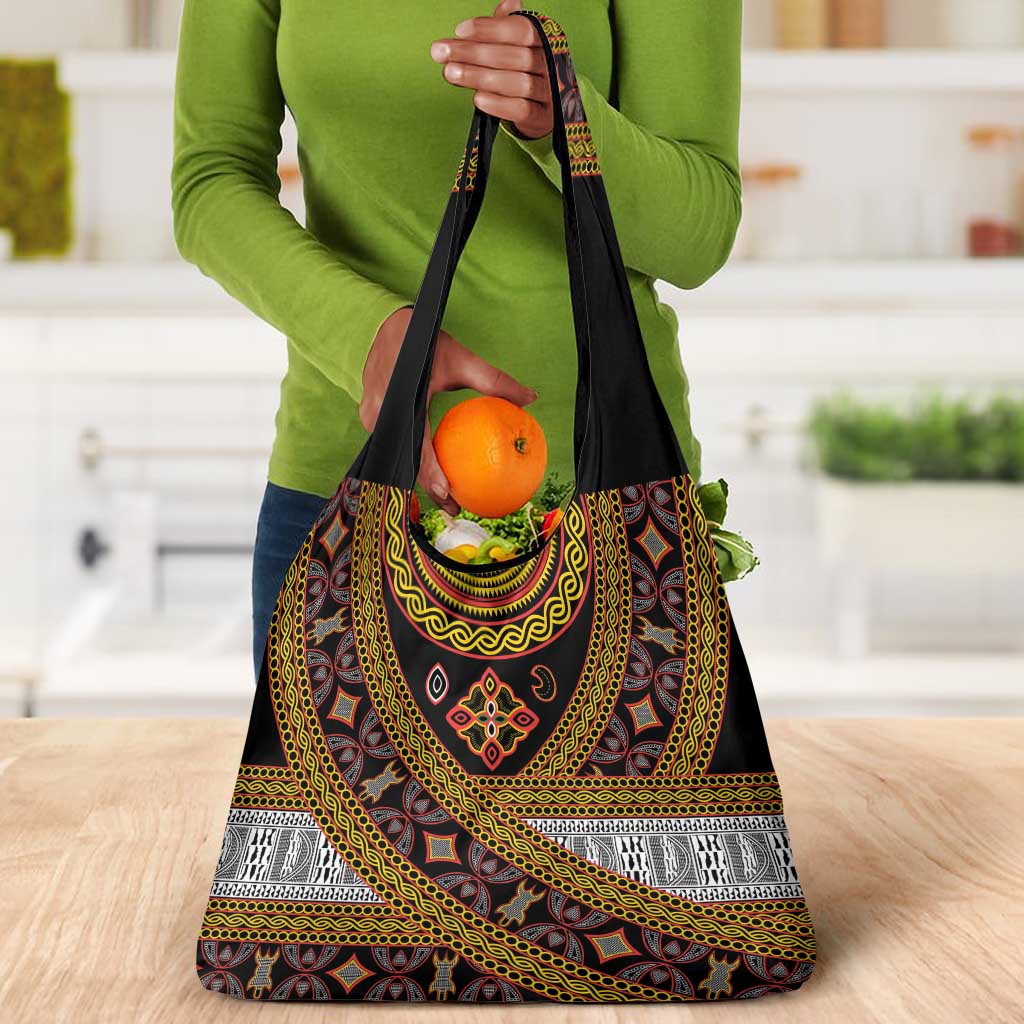 Cameroon Bamenda Toghu Inspired Grocery Bag Classic Motifs