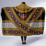 Cameroon Bamenda Toghu Inspired Hooded Blanket Classic Motifs