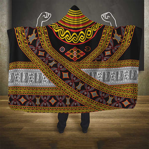 Cameroon Bamenda Toghu Inspired Hooded Blanket Classic Motifs