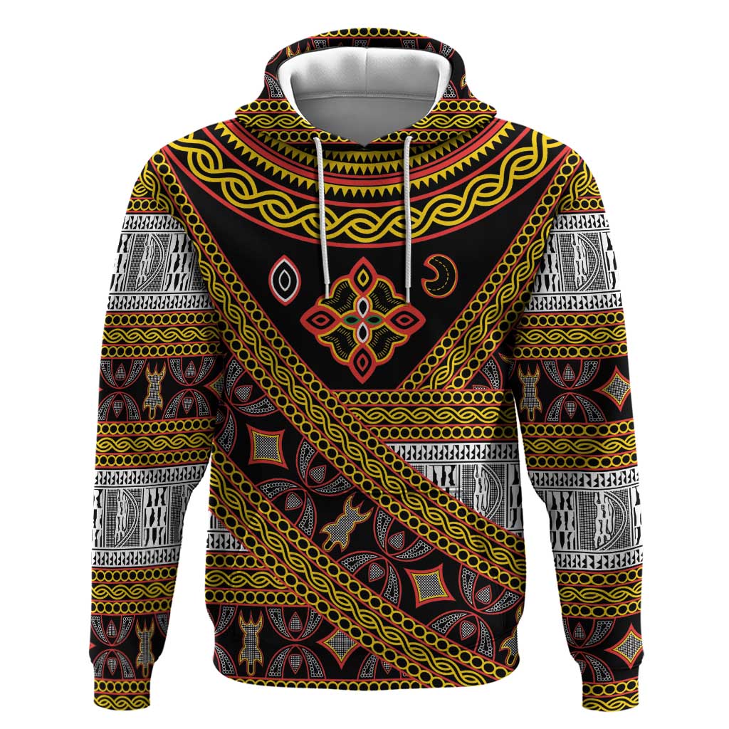 Cameroon Bamenda Toghu Inspired Hoodie Classic Motifs