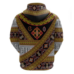 Cameroon Bamenda Toghu Inspired Hoodie Classic Motifs