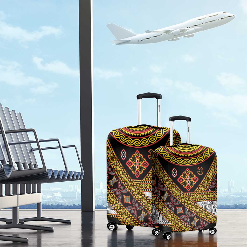 Cameroon Bamenda Toghu Inspired Luggage Cover Classic Motifs