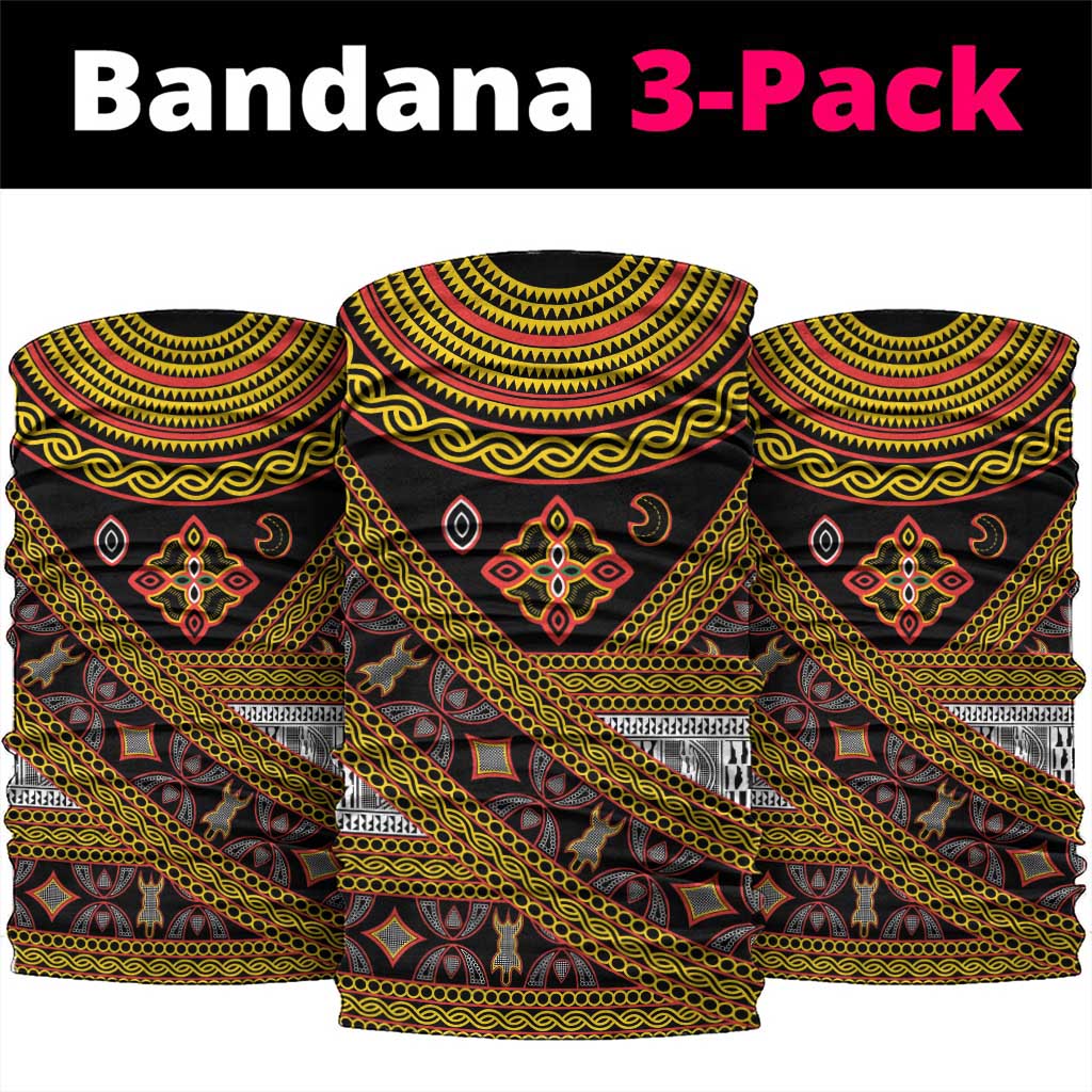 Cameroon Bamenda Toghu Inspired Neck Gaiter Classic Motifs