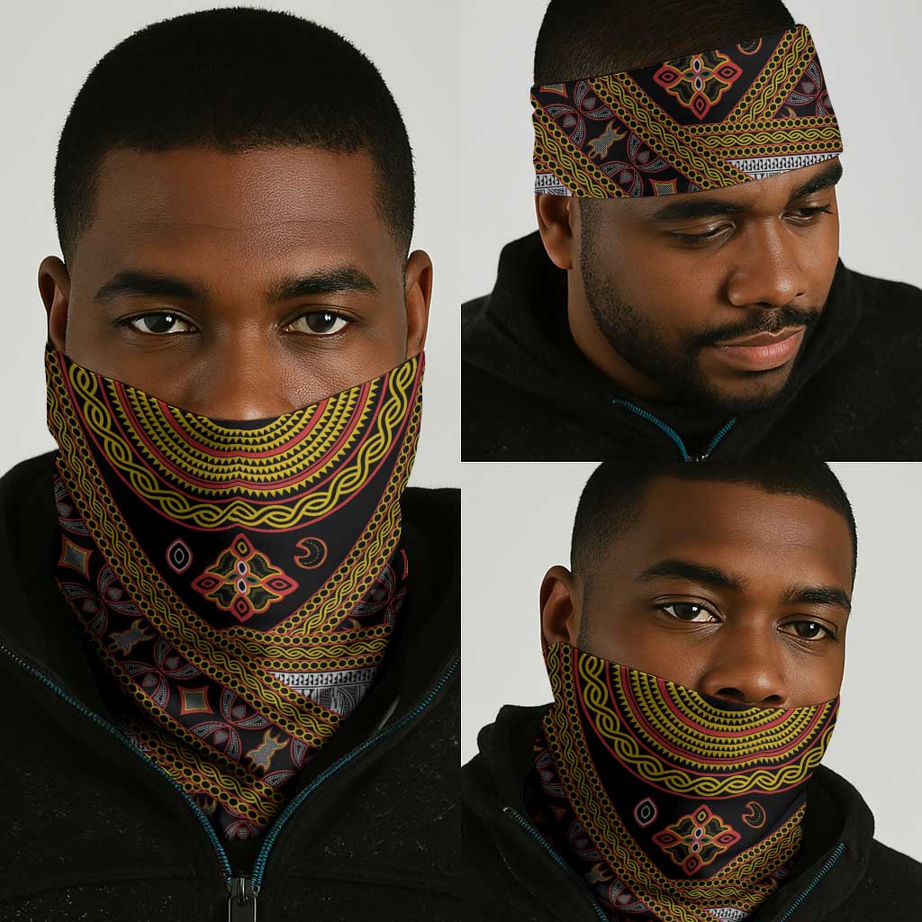 Cameroon Bamenda Toghu Inspired Neck Gaiter Classic Motifs