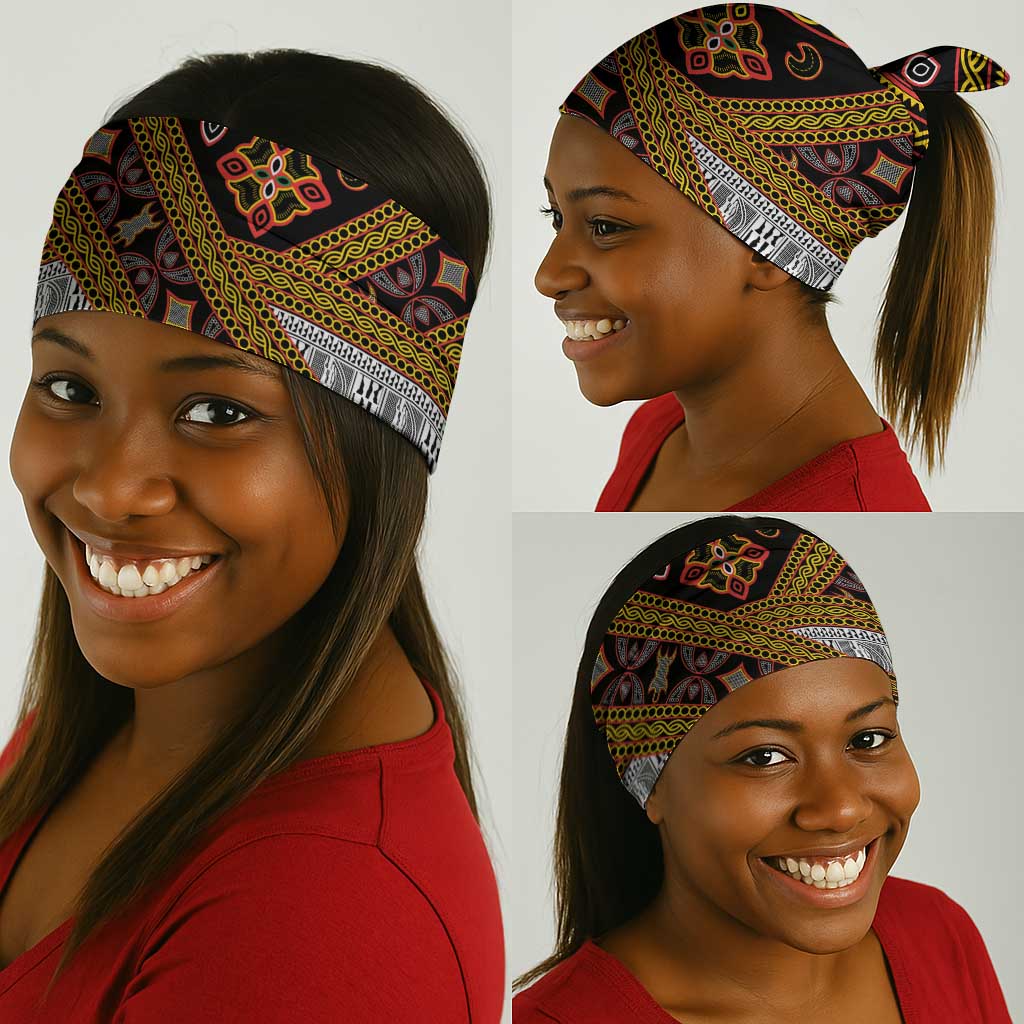 Cameroon Bamenda Toghu Inspired Neck Gaiter Classic Motifs