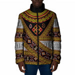 Cameroon Bamenda Toghu Inspired Padded Jacket Classic Motifs