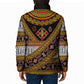 Cameroon Bamenda Toghu Inspired Padded Jacket Classic Motifs