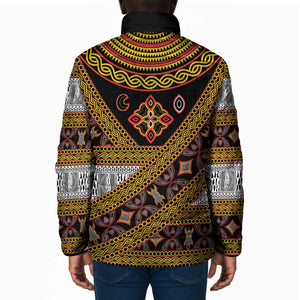 Cameroon Bamenda Toghu Inspired Padded Jacket Classic Motifs